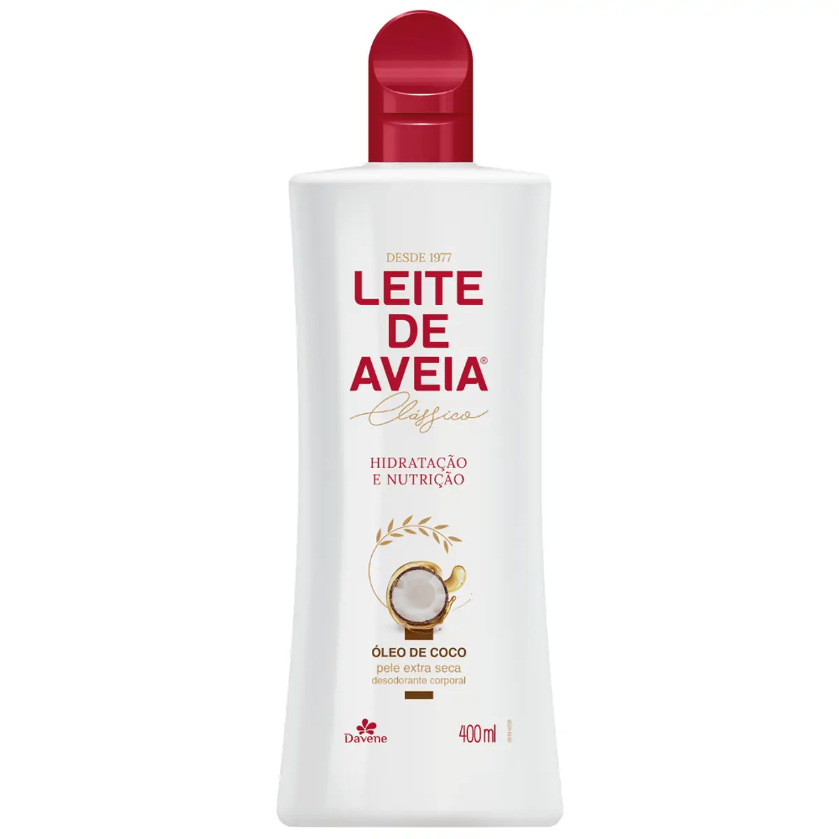 Hidratante Corporal Leite de Aveia Óleo de Coco 400ml - Davene