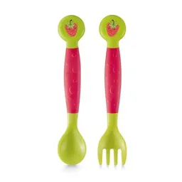 Garfo e Colher Flexíveis Funny Meal - BB1141