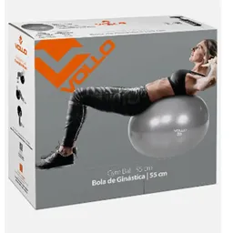 Gym Ball Vollo 55 cm cinza com Bomba