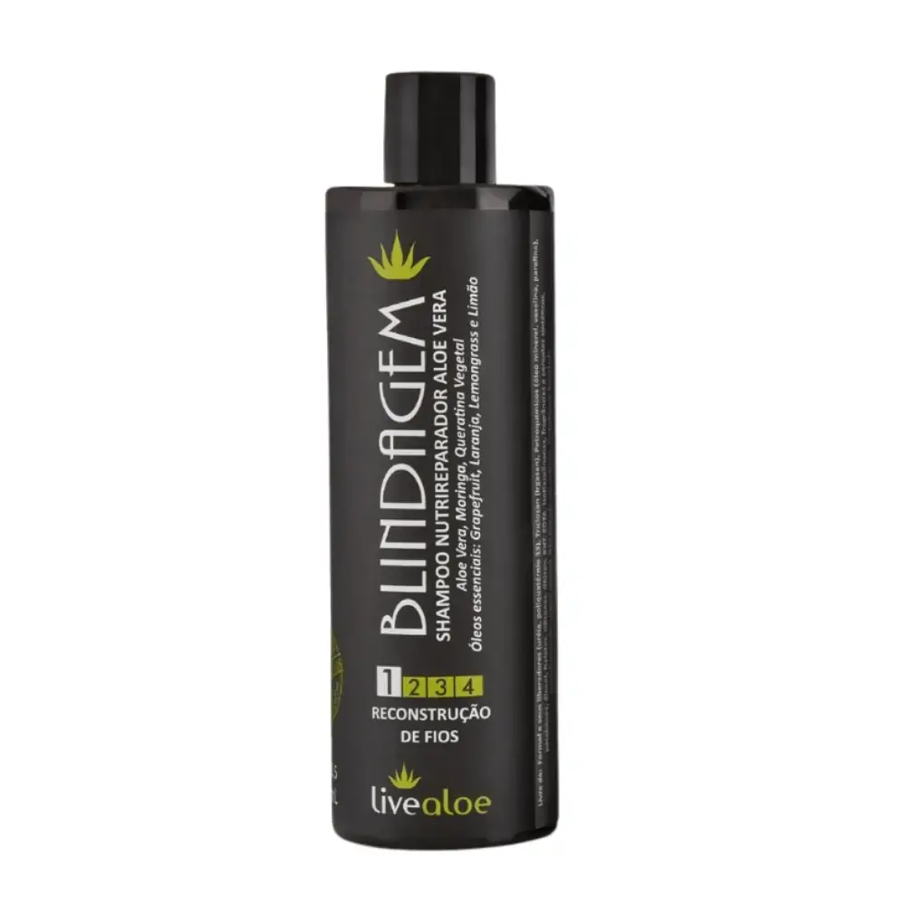 Shampoo Blindagem Nutrireparadora de Aloe Vera 560g - Livealoe