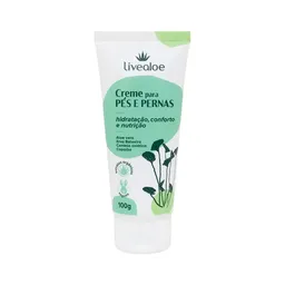 Creme para pés e pernas 100g - Livealoe