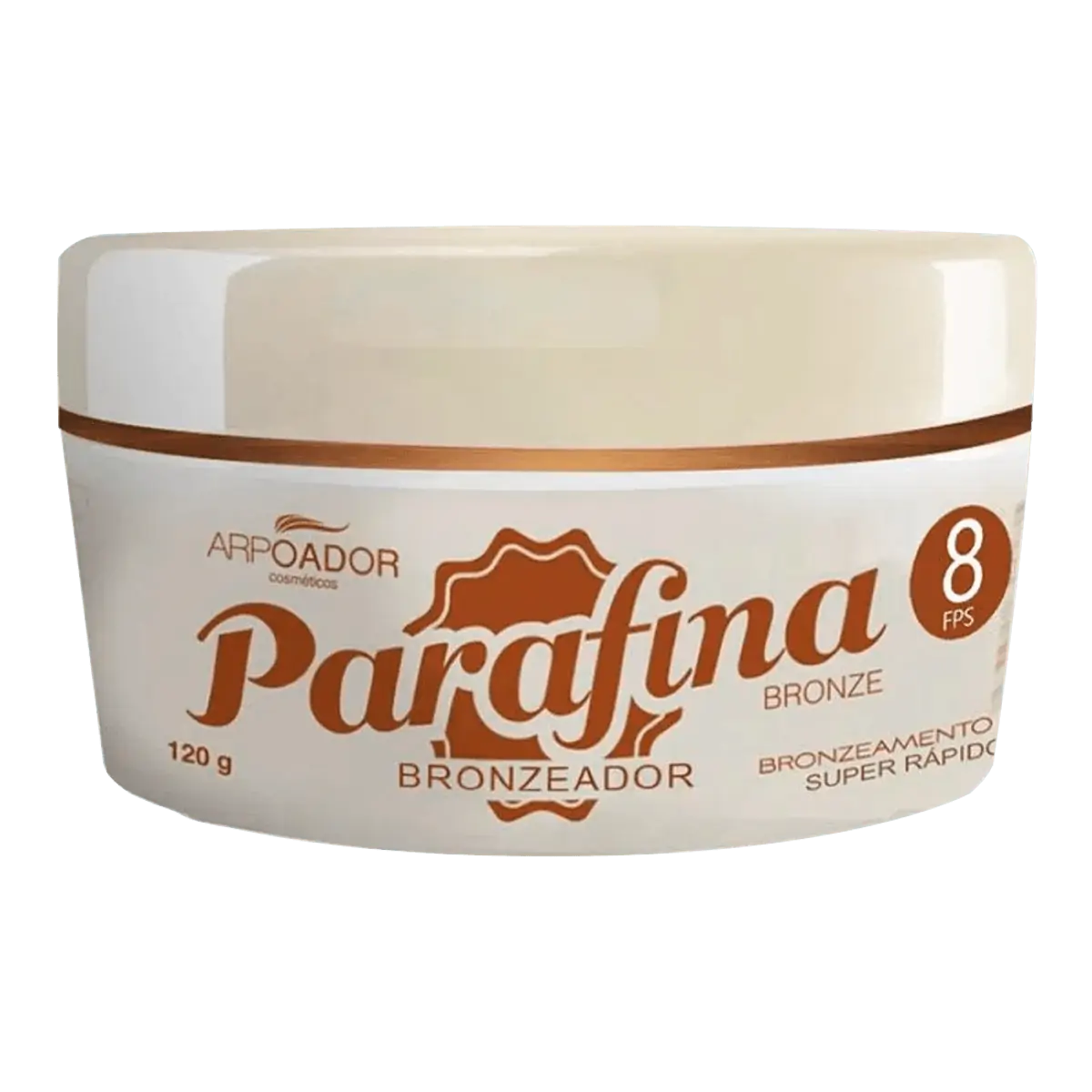 Parafina Bronze FPS8 - Creme Bronzeador 120g