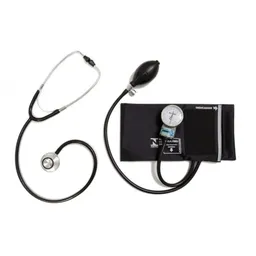 Aparelho De Pressão c/ Esteto Duplo PA MED - Cor: Preto