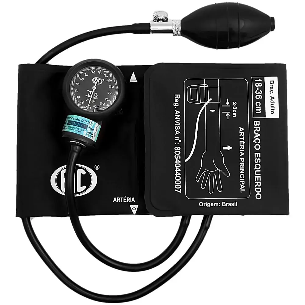 Aparelho de Pressão BIC AP0858 - Nylon/Velcro - Preto