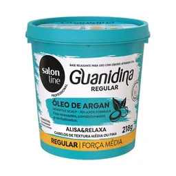 Alisante Capilar Salon Line Guanidina Regular Óleo De Argan 218g