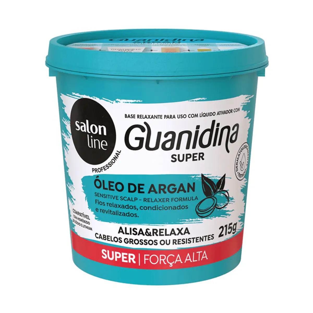 Alisante Capilar Salon Line Guanidina Super Óleo De Argan 215g