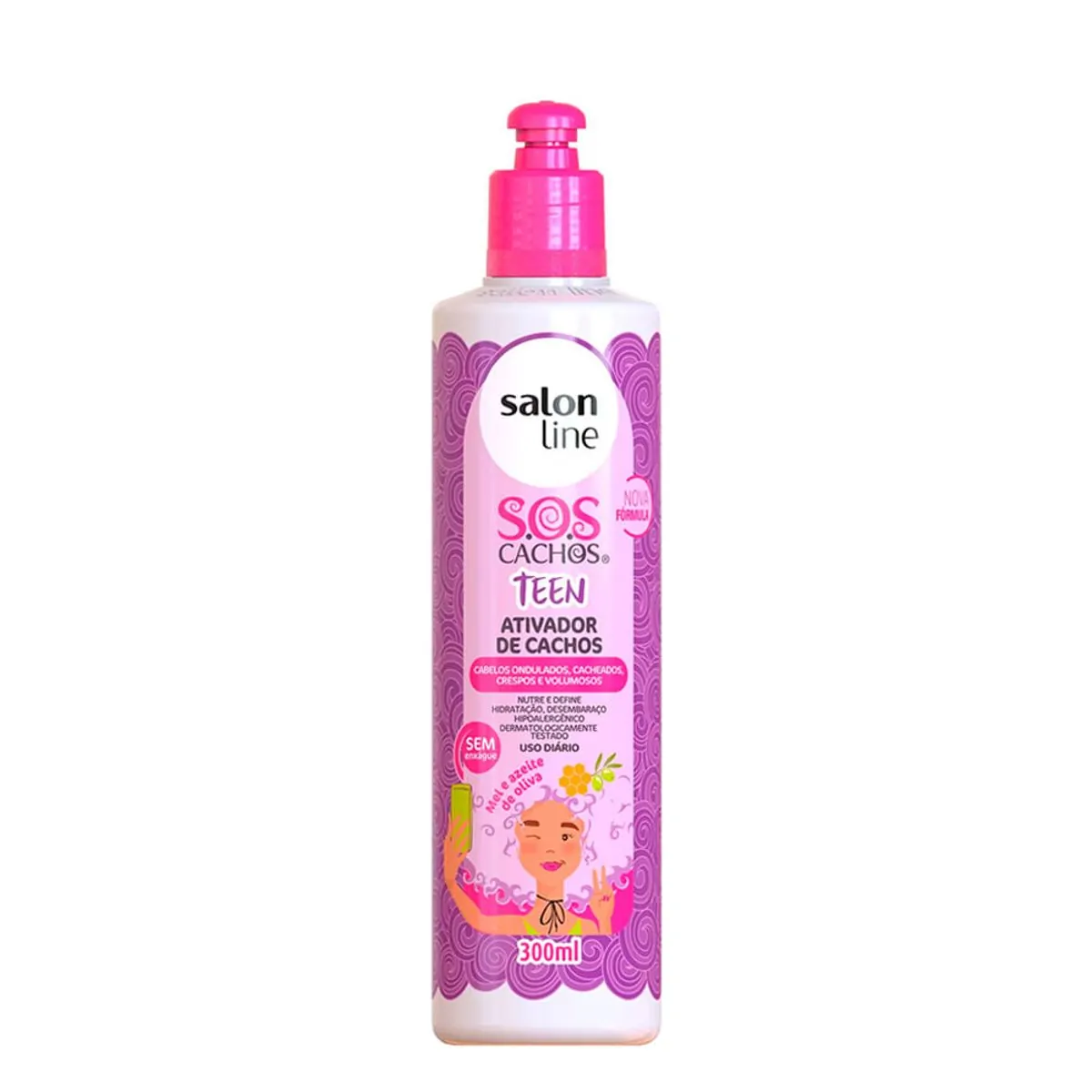 Ativador De Cachos S.O.S Cachos Teen Salon Line 300ml