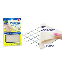 Placa Multi-Uso de Gel Aderente 8x10 Cm Contra Calos e Bolhas SG 821 Orthopauher