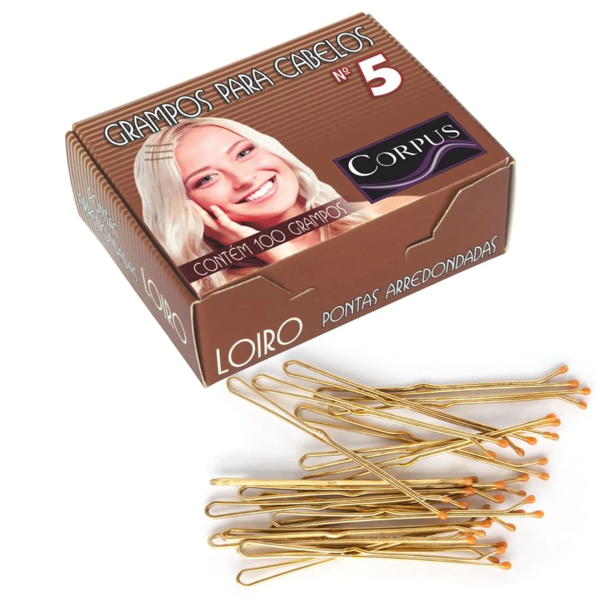 Grampo Para Cabelo Loiro Número 5 Corpus