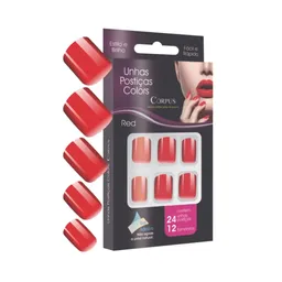Unhas Postiças Colors Corpus Red Corpus