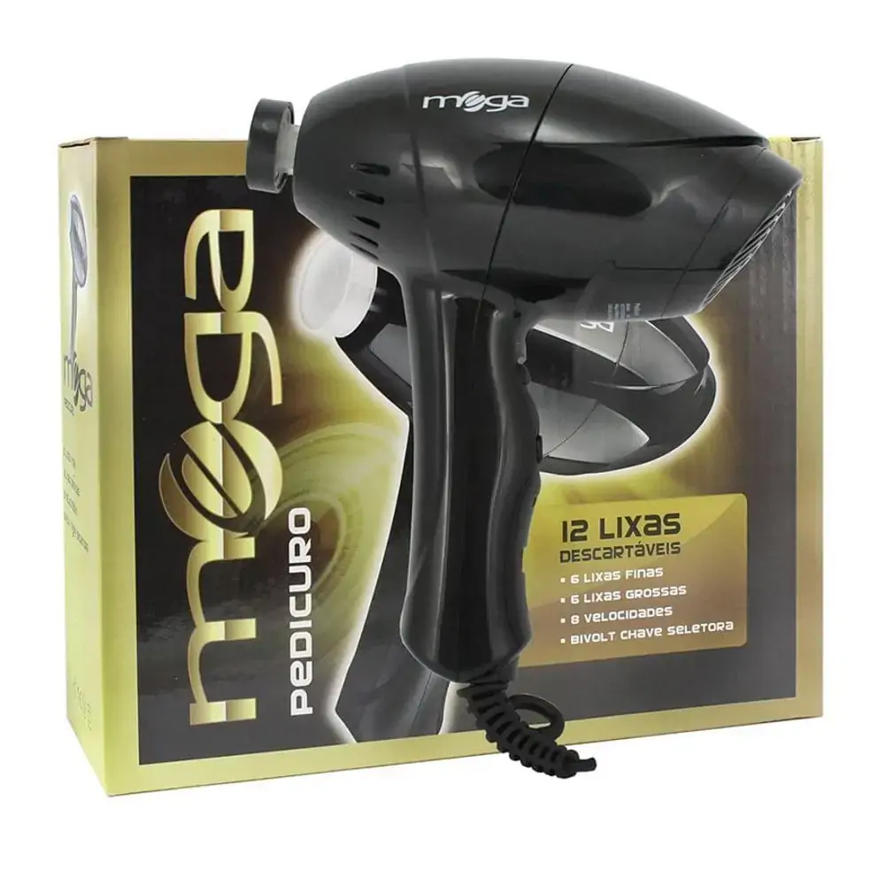Pedicuro Mega Preto Bivolt