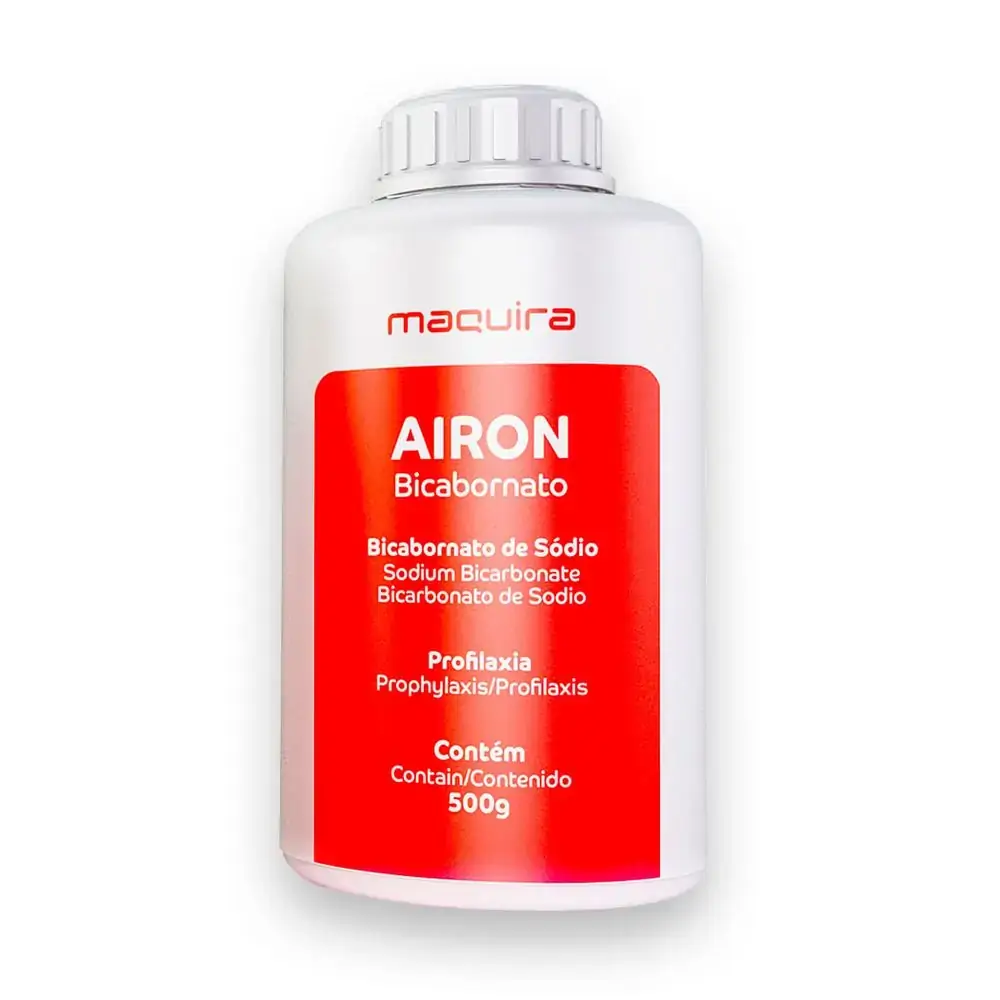Bicarbonato de Sódio Airon Morango - Maquira - Bicarbonato De Sodio Airon Morango 500g - Maquira