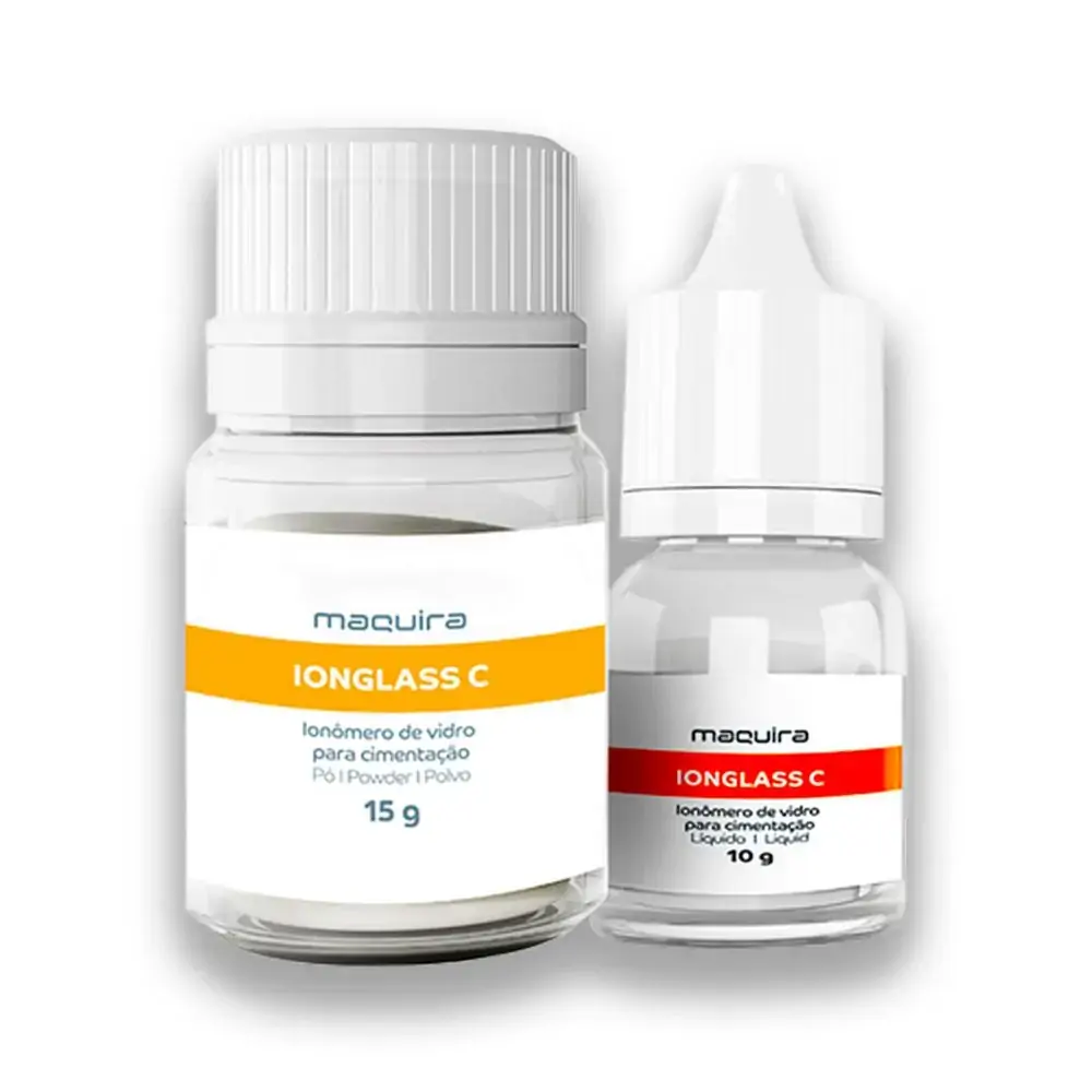 Ionomero De Vidro Cimentação Ionglass C Kit Po + Liq Maquira