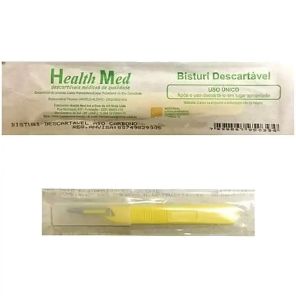 Bisturi Descartável Health Med - Nr 10