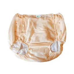 Calça Plástica Bege Com Botão Luxo Senior Care - Tamanho M