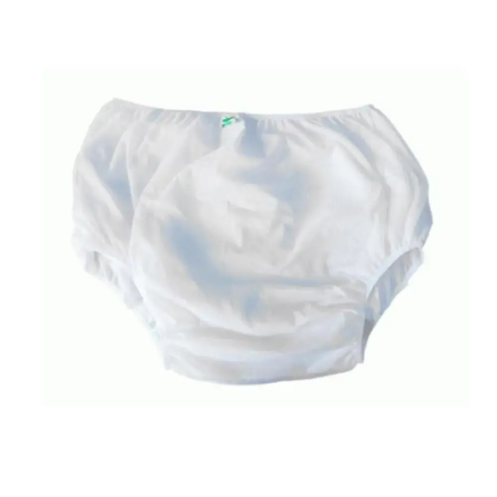 Calca Plastica Luxo Sem Botão (BRANCO) - TAM G - Senior Care - ( Luxo ) Sem Botão Senior G