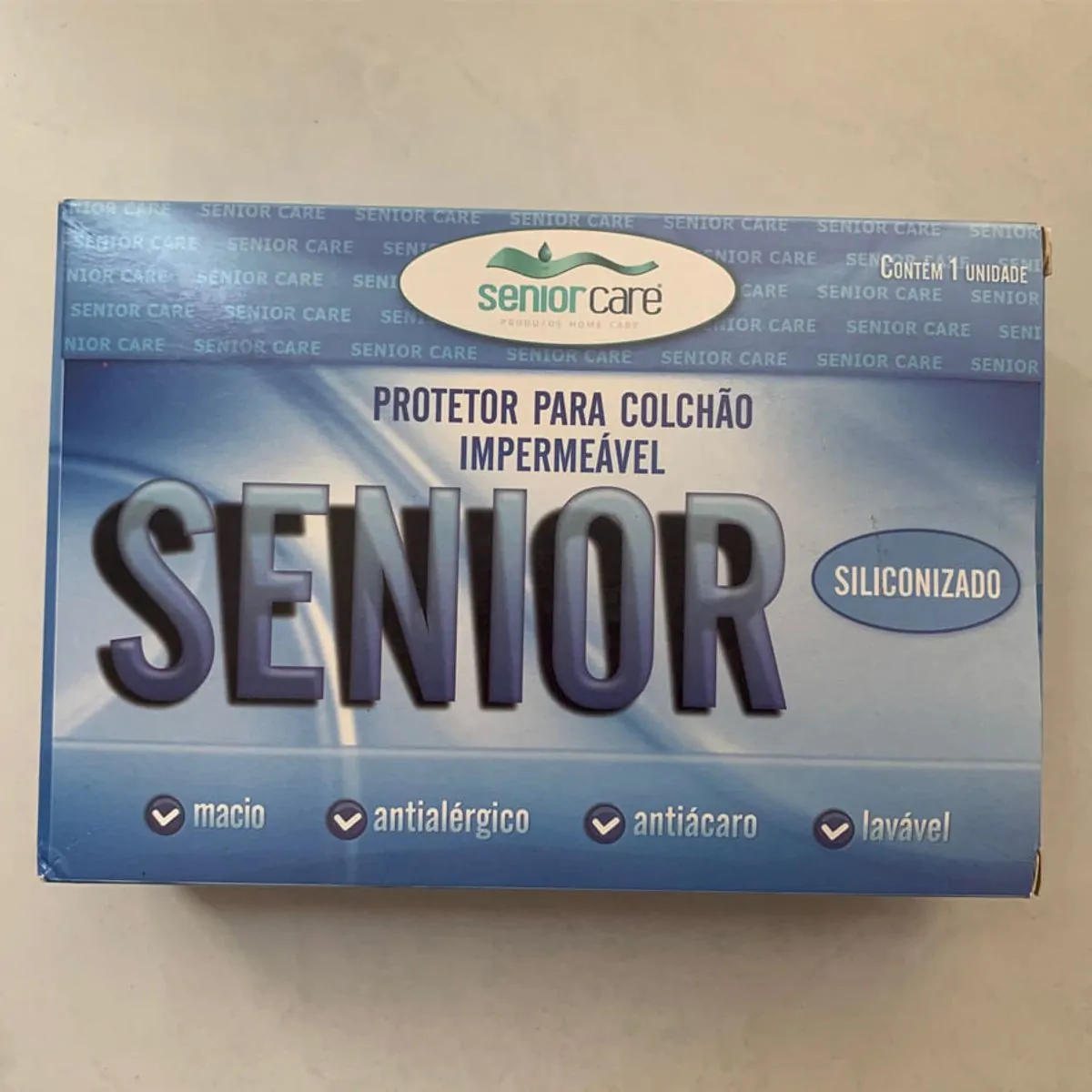 Protetor Solteiro Caixa De Ovo Pvc Com Ziper -  Bege - Senior Care Protetor Solteiro Caixa De Ovo - 