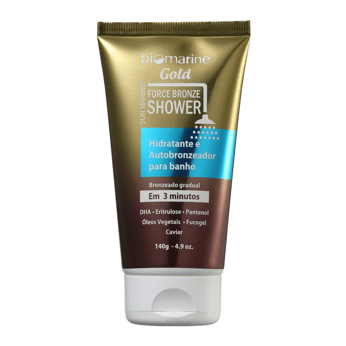 Biomarine Autobronzeador e Hidratante de Banho Force Bronze Shower 140g