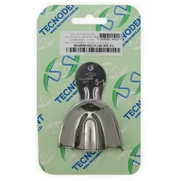 Moldeira Avulsa Lisa Adulto Inox S-1 Dentado - Tecnodent