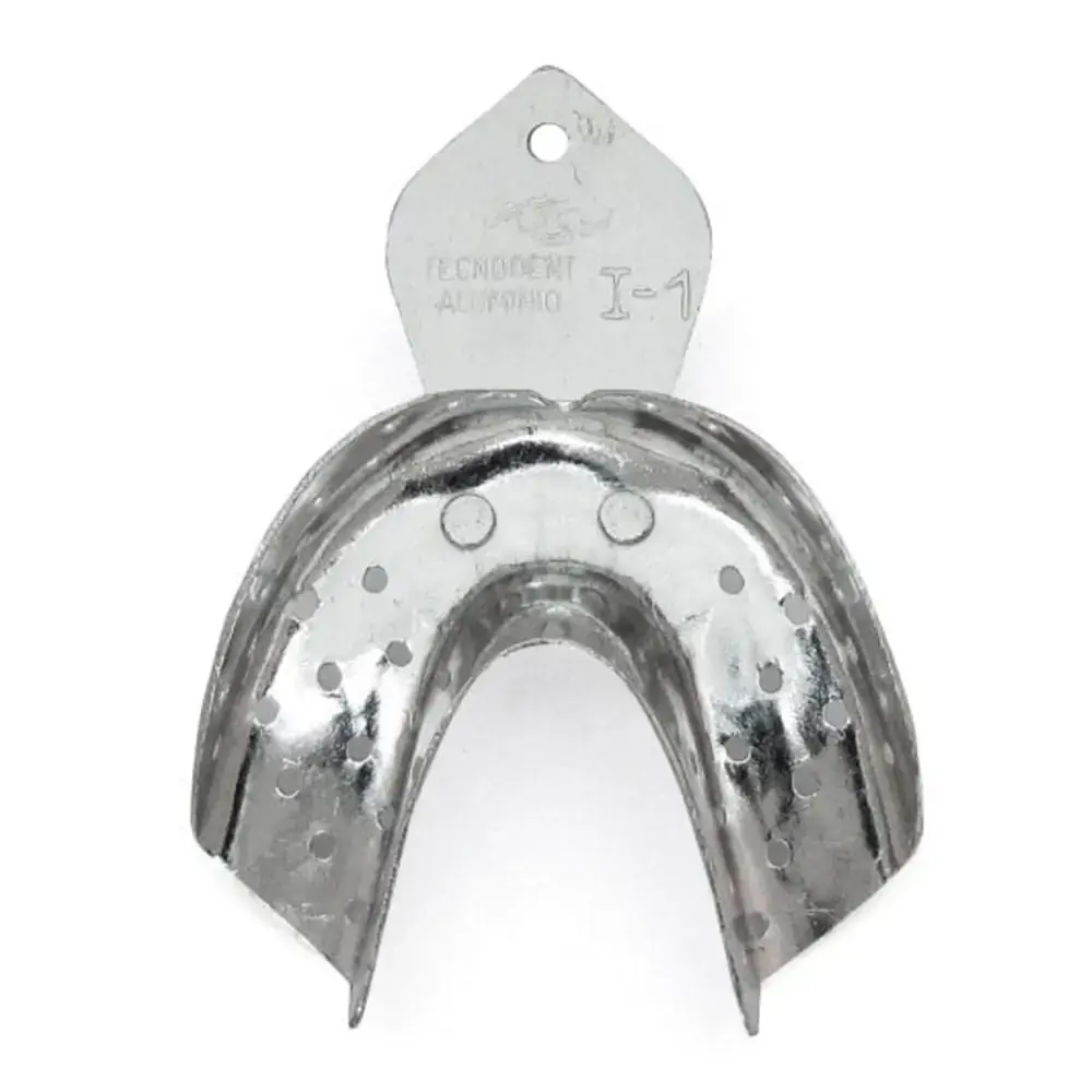 Moldeira Avulsa Adulto Alumínio Perfurada I-1 Dentado - Tecnodent