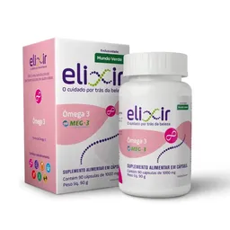 Ômega 3 Elixir 1000mg com 90 cápsulas