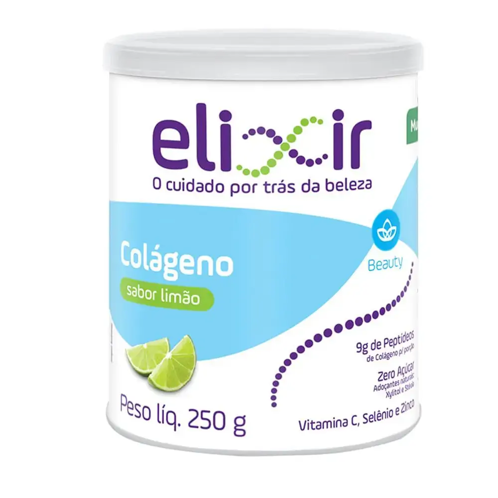 Colágeno Solúvel Limão Elixir 250g