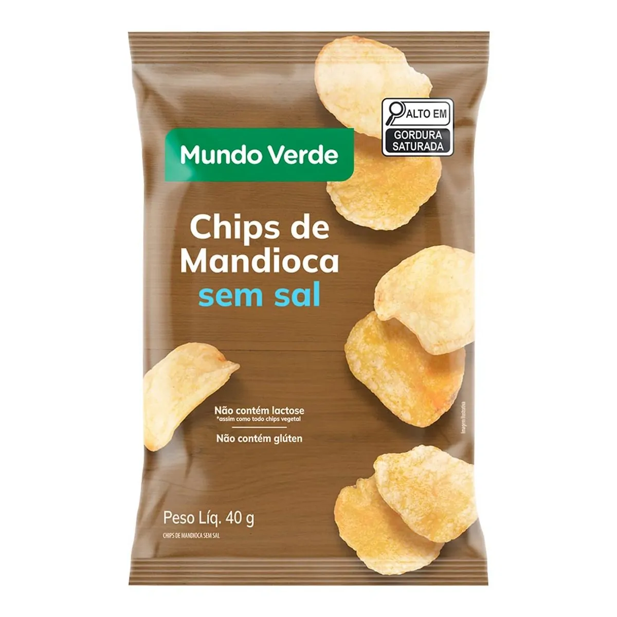 Chips De Mandioca Sem Sal Mundo Verde Seleção 40g