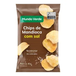 Chips De Mandioca Com Sal Mundo Verde Seleção 40g