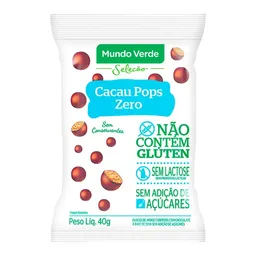 Cacau Pops Zero Mundo Verde Seleção Flocos De Arroz Cobertura Chocolate 40g