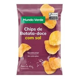 Chips De Batata-Doce Com Sal Mundo Verde Seleção 40g