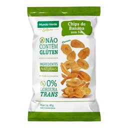 Chips De Banana Sem Sal Mundo Verde Seleção 40g
