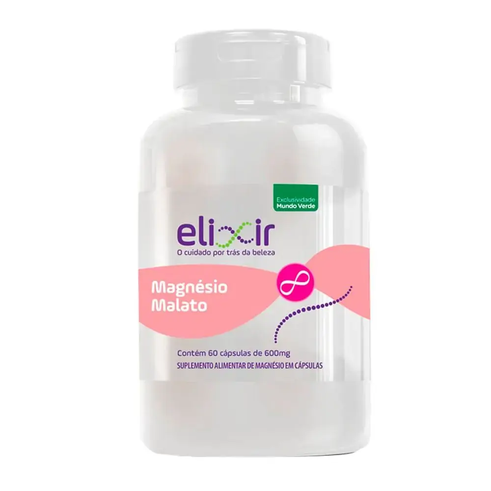 Magnésio Malato Elixir com 60 cápsulas