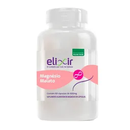 Magnésio Malato Elixir com 60 cápsulas