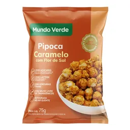 Pipoca Pronta Mundo Verde Sabor Caramelo com Flor Sal 75g