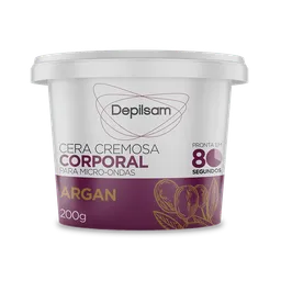 Cera Cremosa Corporal Depilsam de Micro-Ondas Argan 200G