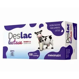 Deslac Lactase 10.000 FCC C/8 Comprimidos - MaxiNutri