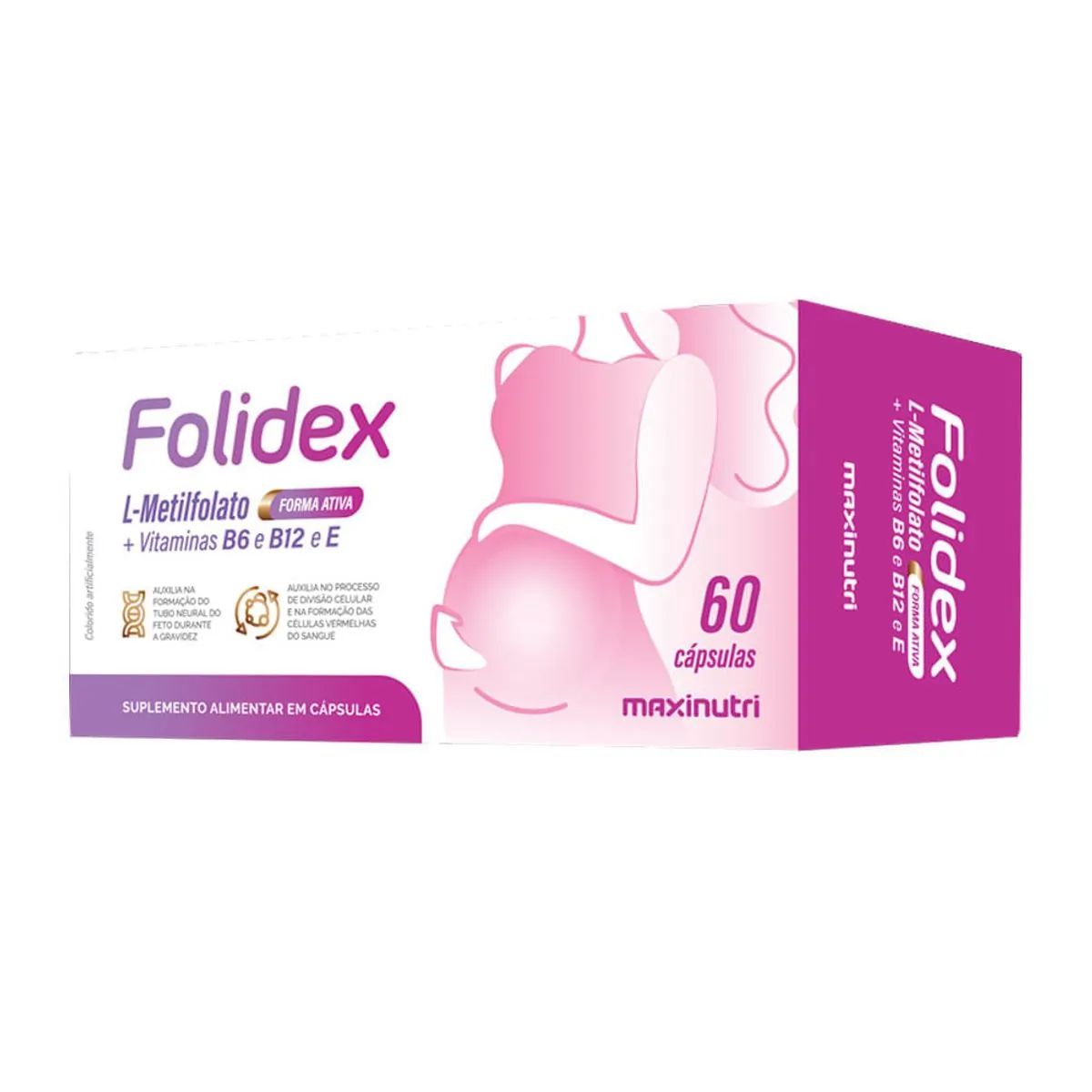 Folidex L-Metilfolato C/60 Cápsulas - Maxinutri