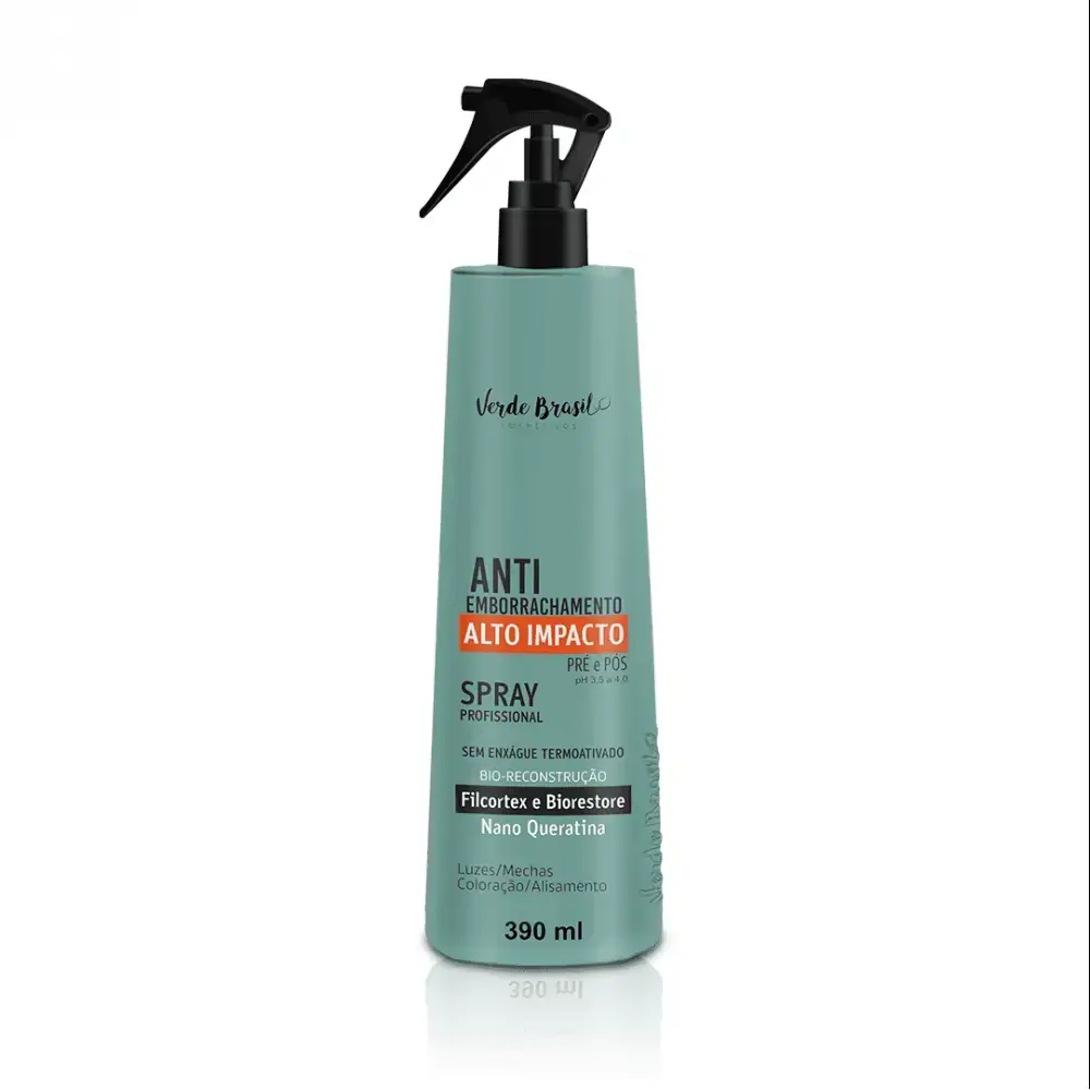 Spray Reconstrutor Anti-emborrachamento - Verde Brasil - 390ml - Spray Reconstrutor Anti-Emborracham