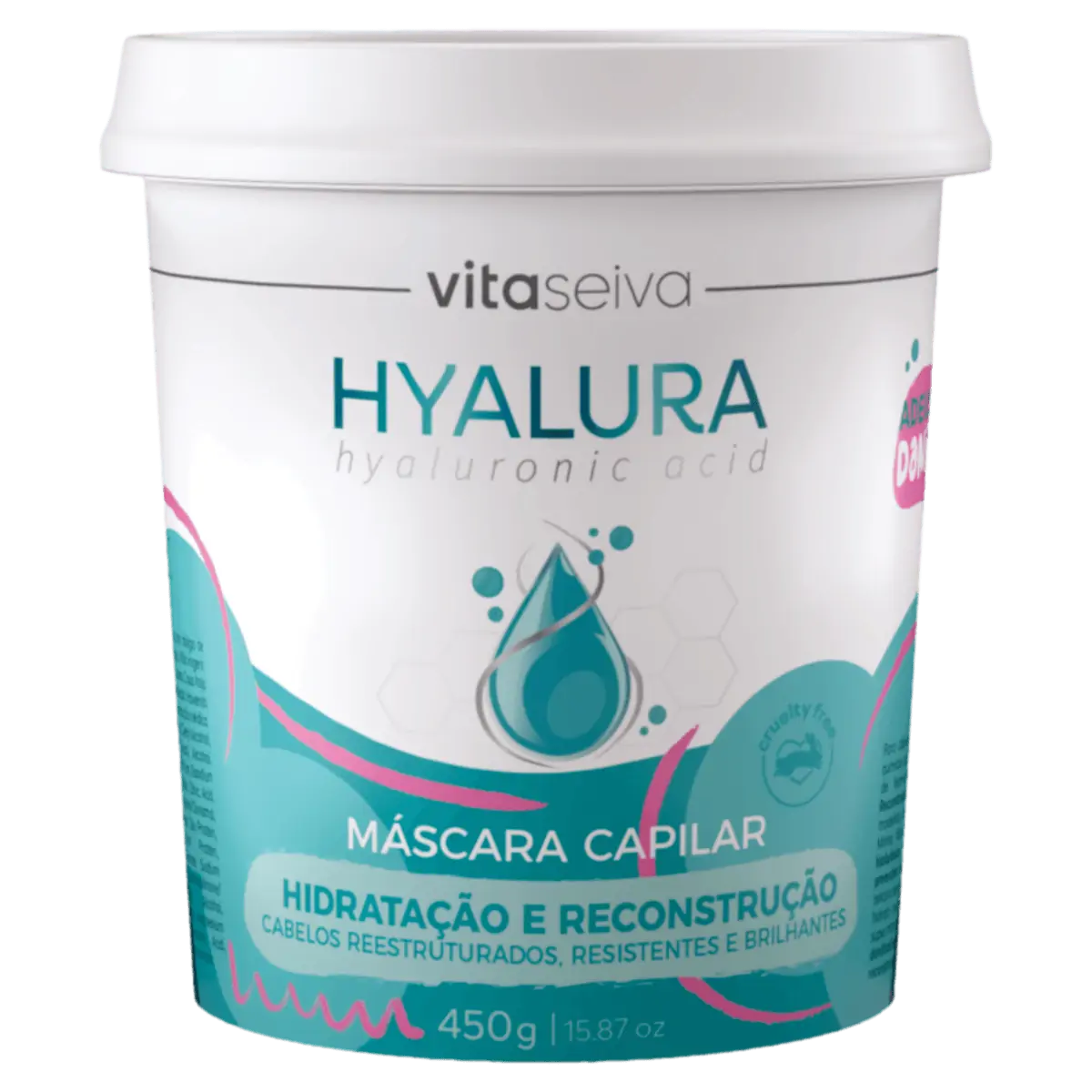 Máscara Capilar Vita Seiva Hyalura Hidratação e Reconstrução 450g