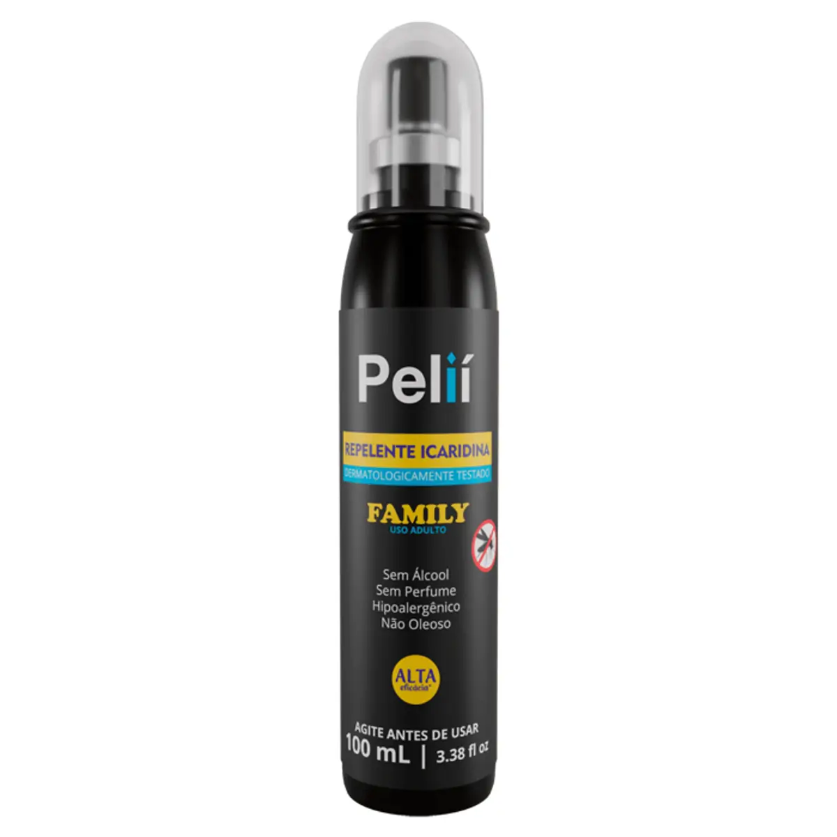 Repelente com Icaridina Pelií Family 100ml Spray
