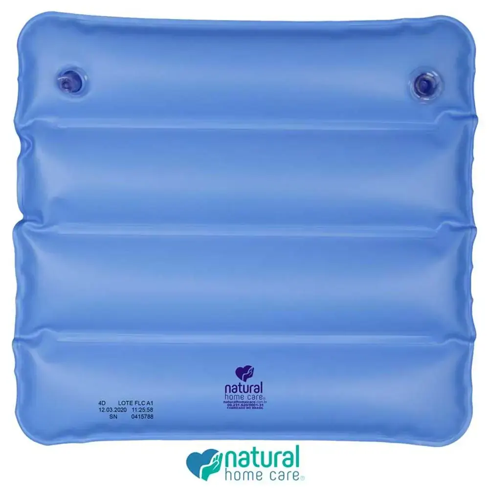 Almofada Inflável Ar e Água Quadrada Conforto Natural Home Care