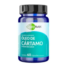 Óleo de Cártamo+Óleo de Coco Qualy Nutri c/60 Cápsulas