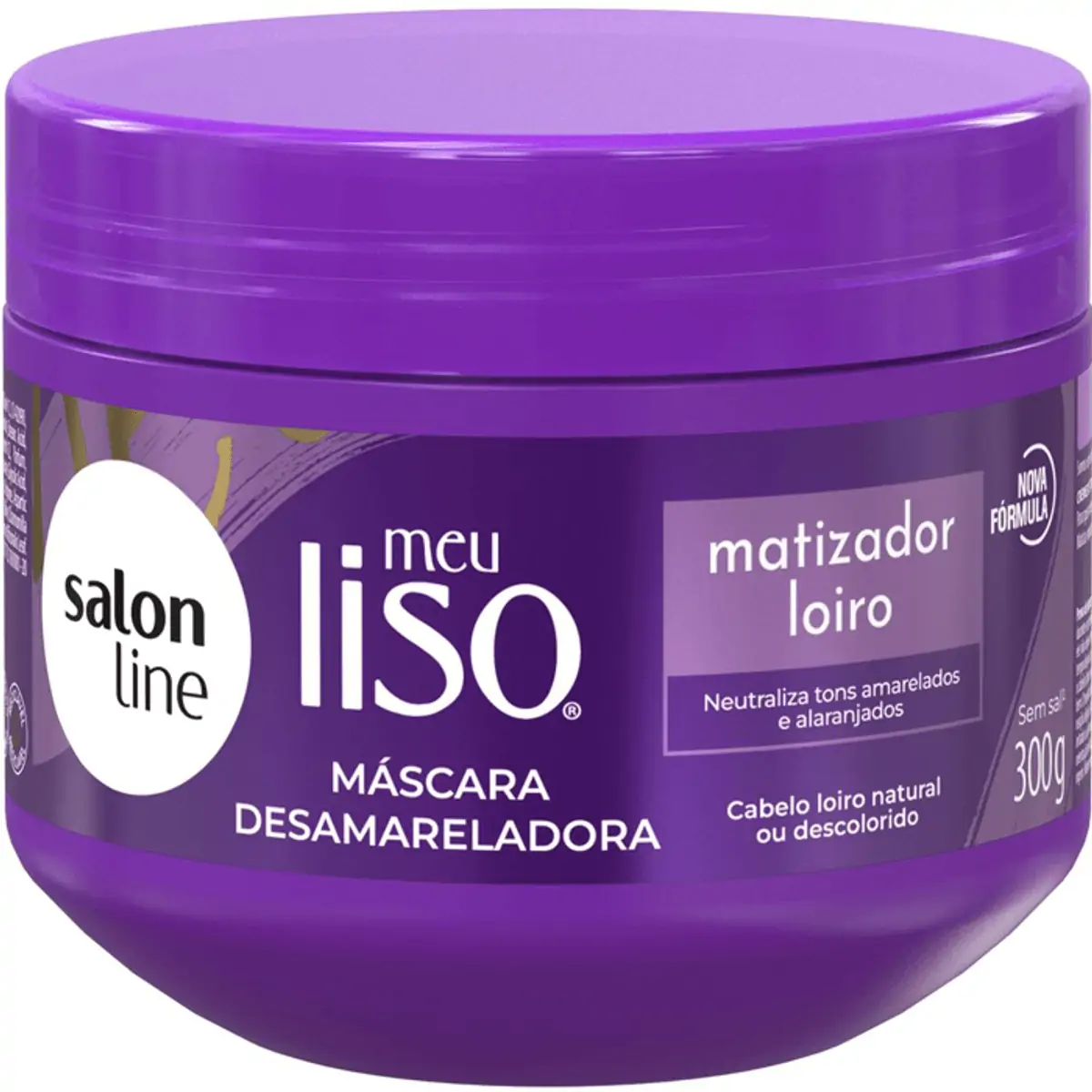 Máscara Capilar Salon Line Meu Liso Matizador Loiro 300g