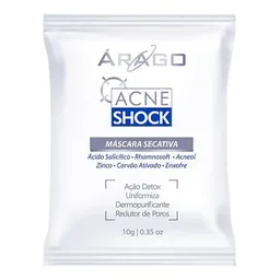 Máscara Secativa Árago Acne Shock Sachê 10g