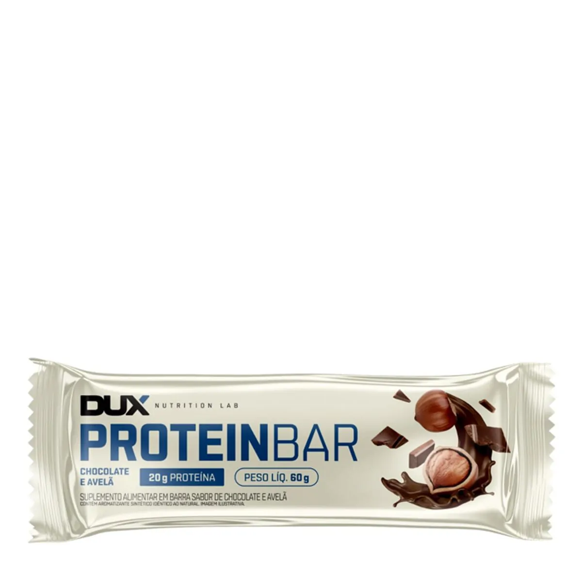 Barra De Proteína Dux Nutrition Lab Chocolate e Avelã 60g