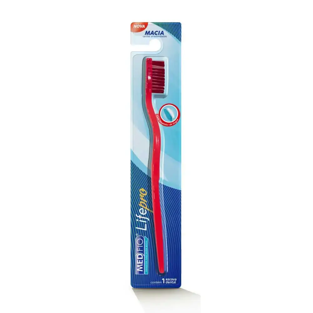 Escova Dental Adulto Macia Life Pro - Medfio - Escova Unitária (Cód. 26.9134)