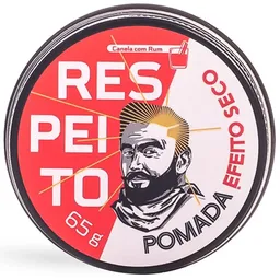 Pomada Modeladora Efeito Seco Barba De Respeito 65g - Canela Com Rum