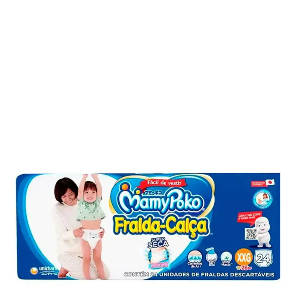 Fralda Calça Mamypoko Tamanho XXG 24 Unidades