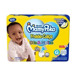 Fralda Calça MamyPoko Dia & Noite Roupinha G 50 Unidades