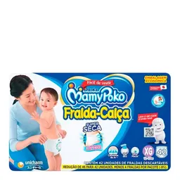 Fralda Calça MamyPoko Seca Roupinha XG 42 Unidades